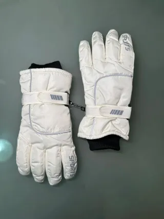 Guantes de esquí blancos