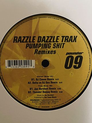 Lotto stock dischi vinile musica techno hardstyle