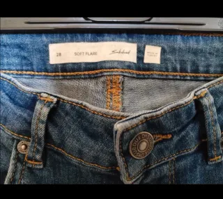 Jeans Subdued vita alta blu