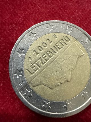 Moneda 2 Euros 2002 Letzebuerg