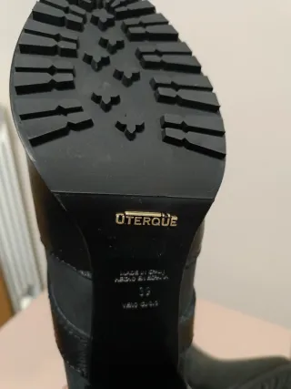 Botas Uterqüe Piel Negras Sin Estrenar