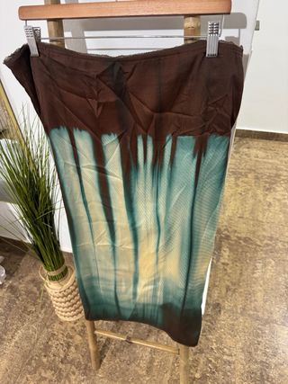 Falda Zara Midi Estampada