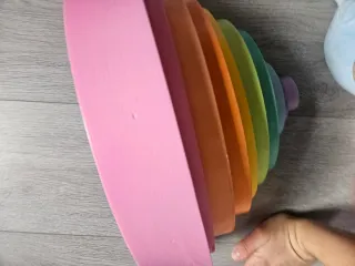 Arcoíris Montessori juguete madera