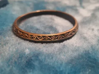 Pulsera de cuero y metal con grabado