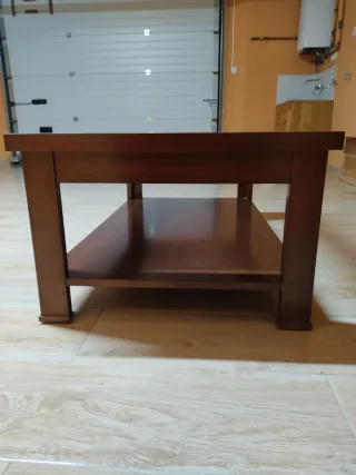 Mesa de centro madera y cristal