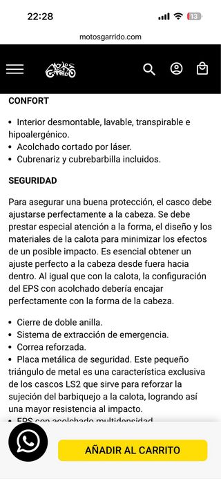 Casco LS2 Blanco Azul