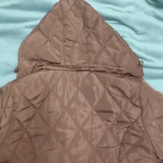 Piumino donna con cappuccio marrone