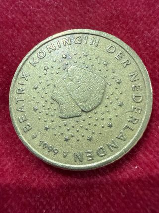 Moneda 50 céntimos Beatrix Koningin 1999