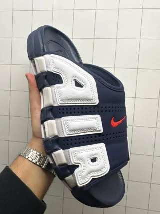 Nike Air More Uptempo Slide Blu/Bianco 48,5