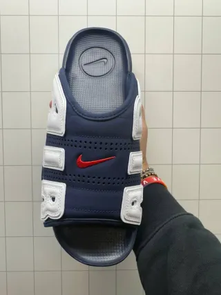 Nike Air More Uptempo Slide Blu/Bianco 48,5