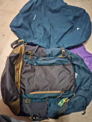 Mochila Quechua 70L Montaña Azul