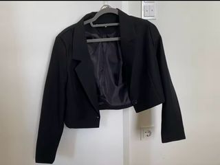 Blazer corto SARA DUFFY negro