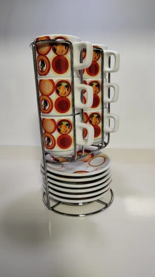 Juego café vintage tazas y platillos