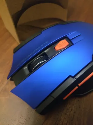 Ratón Gaming Inalámbrico Azul/Naranja
