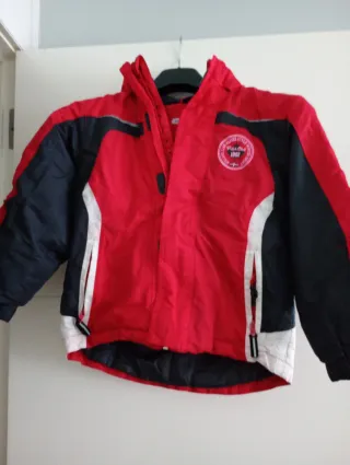 Cazadora Nieve/Esquí Infantil Roja y Negra