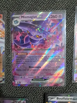 Pack 5 Cartas Pokémon: Reshiram, Salamence, Mismag