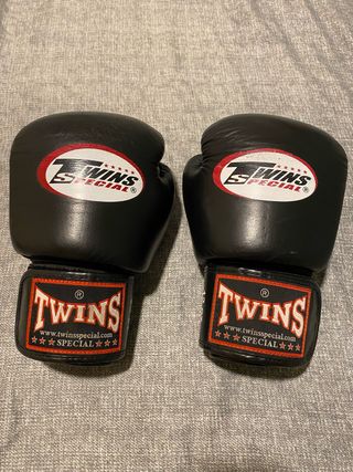 Guantes Boxeo Twins Special 12 oz Negros Original