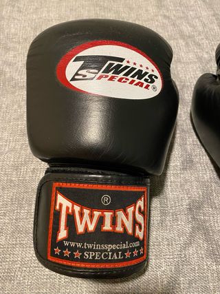 Guantes Boxeo Twins Special 12 oz Negros Original