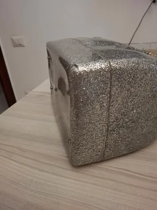 Furla Candy Bag Glitter Argento