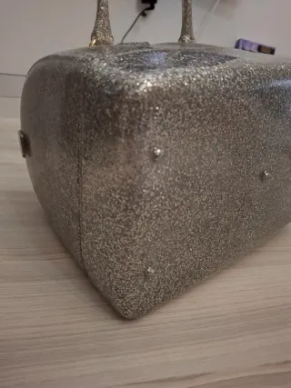 Furla Candy Bag Glitter Argento