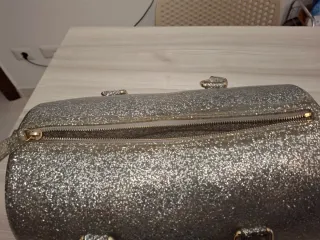 Furla Candy Bag Glitter Argento