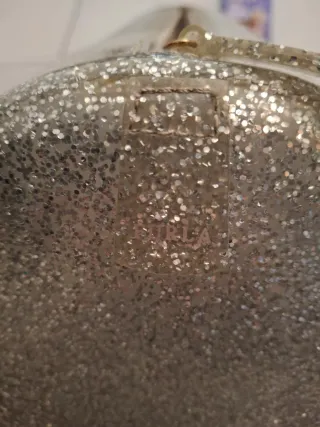 Furla Candy Bag Glitter Argento