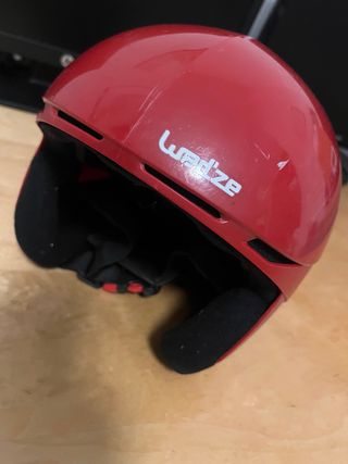 Casco esquí niño Wedze rojo 52-55 cm