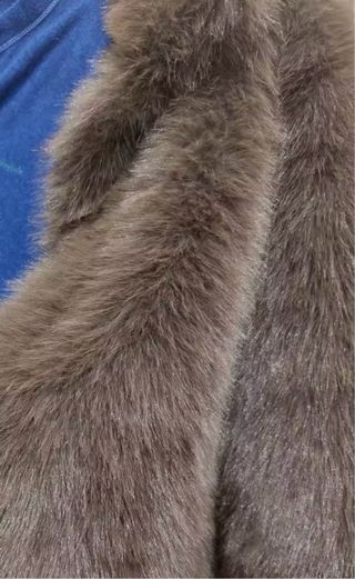 Abrigo largo holgado mujer marrón