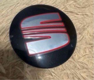 Pegatina emblema SEAT Negra y Roja