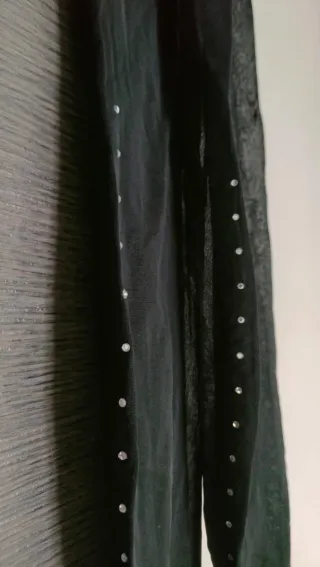 Collant con brillantini neri