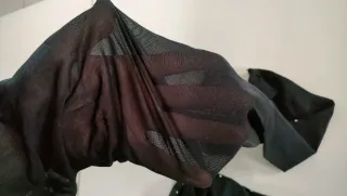 Collant con brillantini neri