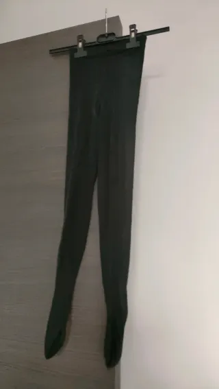 Collant con brillantini neri