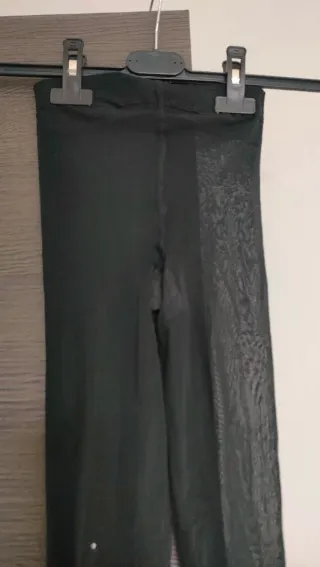 Collant con brillantini neri