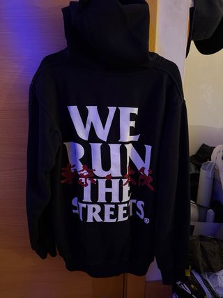Sudadera HardTuned We Run The Streets Negra