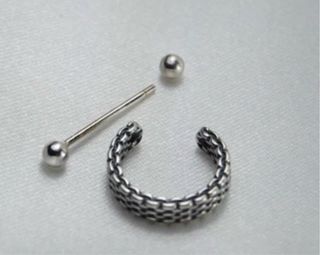 Pendientes Aro Plata Vintage