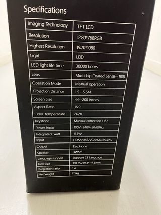 Proyector Cine Elephas Blanco