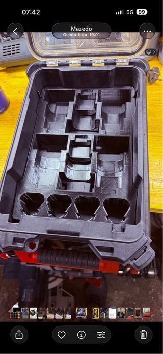 Inserto Milwaukee M12 para 10 baterías