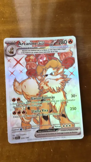 Carta Pokémon Arcanine EX Teracristal 224/198