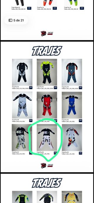 guantes M fox L alline 3xl