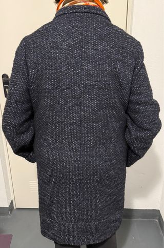 Abrigo jaspeado azul Guerral. T. 46