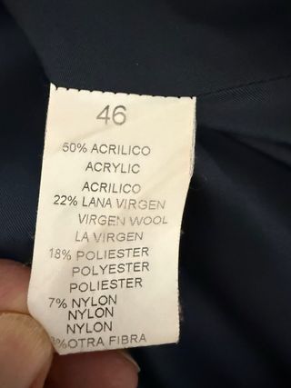 Abrigo jaspeado azul Guerral. T. 46