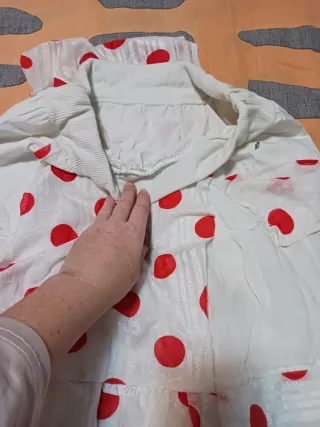 Falda flamenca lunares rojos