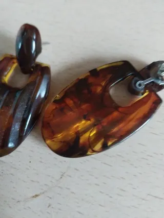 Pendientes antiguos carey