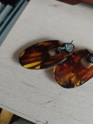 Pendientes antiguos carey