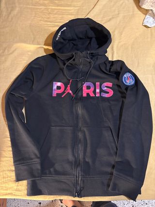 Sudadera Jordan Paris Negra y Rosa