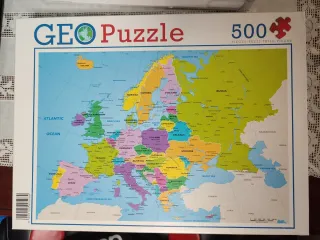 Puzzle GEO Puzzle 500 piezas Mapa de Europa
