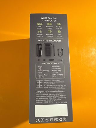 Compresor de aire portátil Woowind