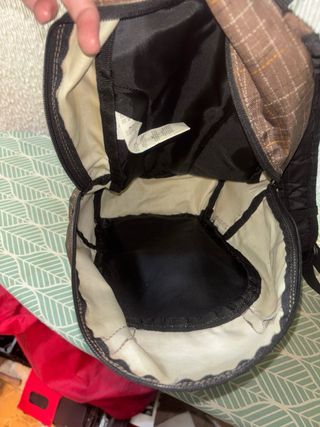 Mochila Quechua Marrón Cuadros