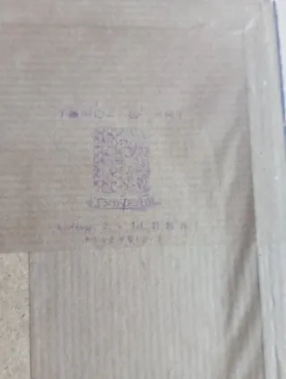 Lámina antigua ruta Madrid-Valencia