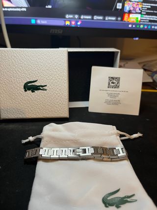 Pulsera Lacoste Plata